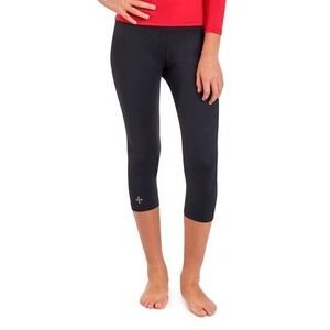 TOMMIE COPPER‎ CORE COMPRESSION CAPRI LEGGINGS Youth Girl Size Small 7 BLACK